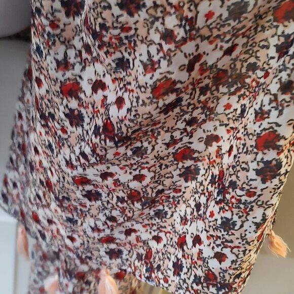 Coral Blush lightweight  wrap shawl   Rn# 105797 - Picture 4 of 6